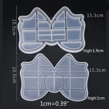 

UV Crystal Resin Decorative Craft DIY Bear Butterfly Storage Box Epoxy Mold