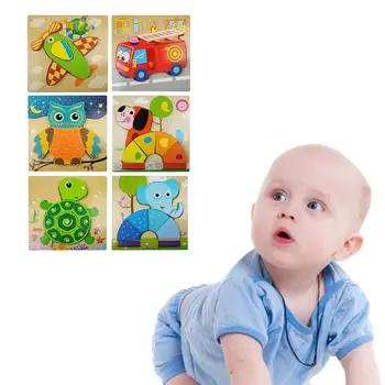 

Wooden Toddler Puzzles Gifts Toys for 1 2 3 Year Old Boys Girls Travel Toy