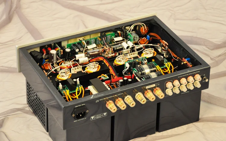 Новый ламповый усилитель MUZISHARE X7 KT88 GZ34 хит продаж с Phono и пультом дистанционного