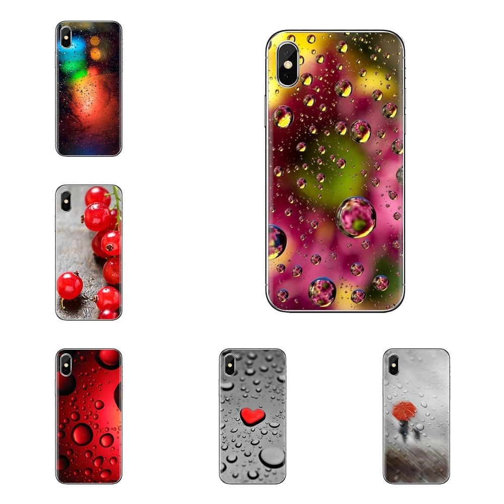For Huawei Honor 7X V10 6C V9 6A Play 9 Mate 10 Pro Y7 Y5 P8 P10 Lite Plus GR5 2017 Red Drops Mobile Wallpaper Phone Shell Cover |