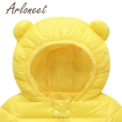 Children Boys Girl Winter Coats Jacket Kids Zip Thick Ears Snow Hooded Outwear Baby Coat Baby Coat jacket NEW Fashion