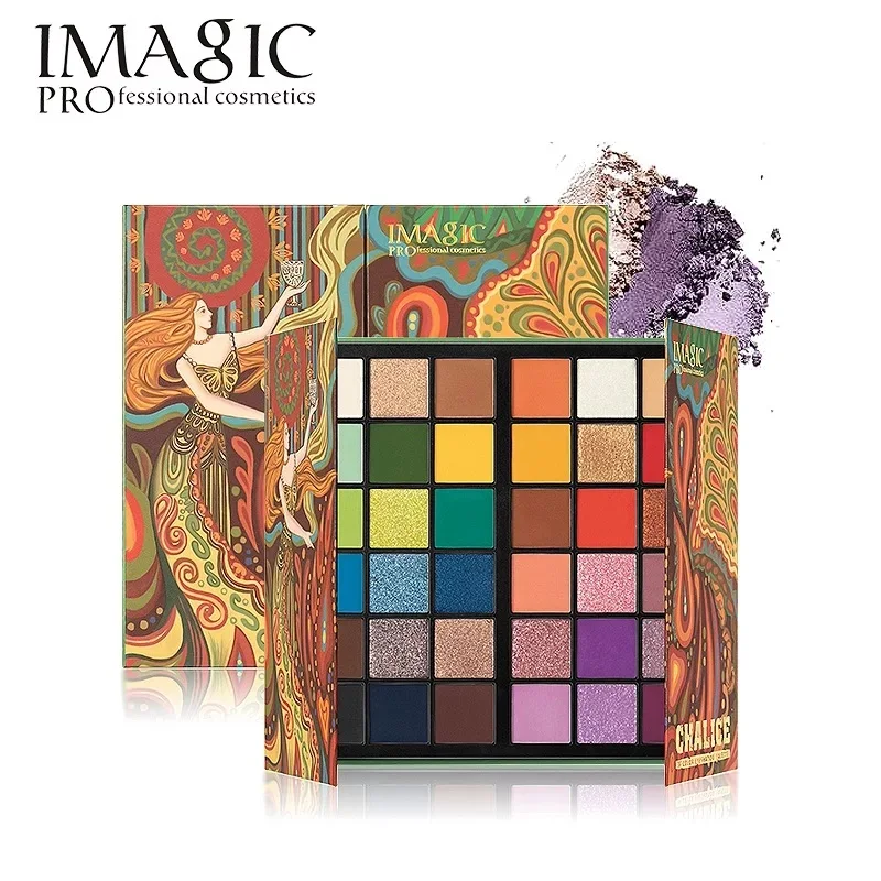 IMAGIC New 36 Colors Eyeshadow Matte Make Up Palette Shimmer Pearlescent Rainbow Holy Grail Palette Eyeshadow Powder Cosmetics