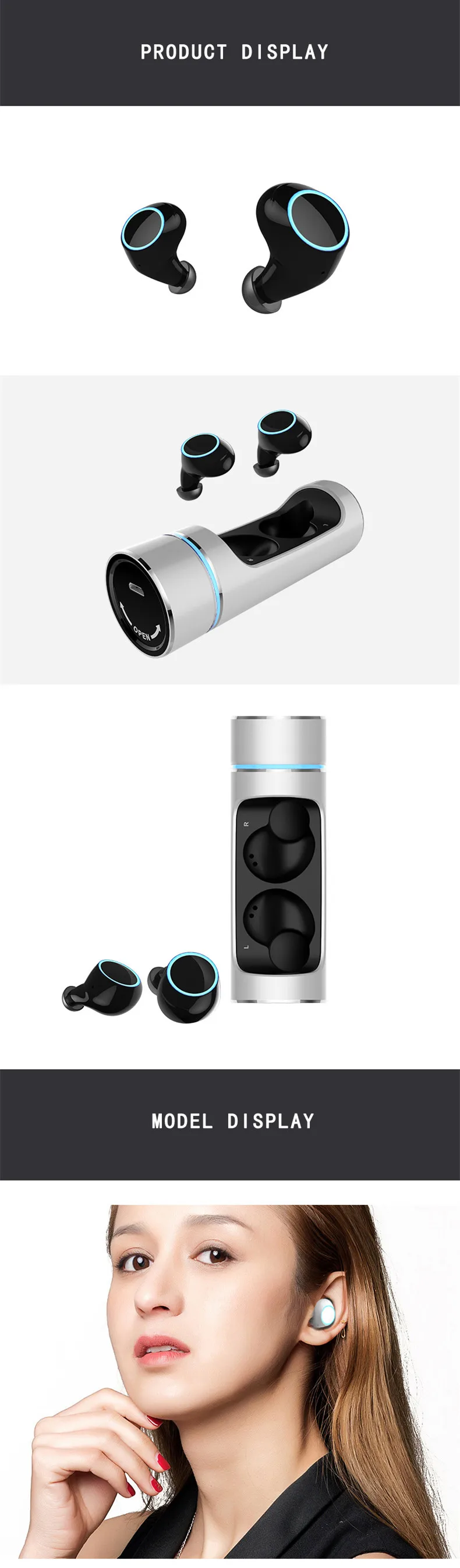 CLAITE E8 TWS беспроводные bluetooth наушники DSP шумоподавление Hifi Smart Touch водонепроницаемая Спортивная гарнитура с микрофоном для X XR huawei