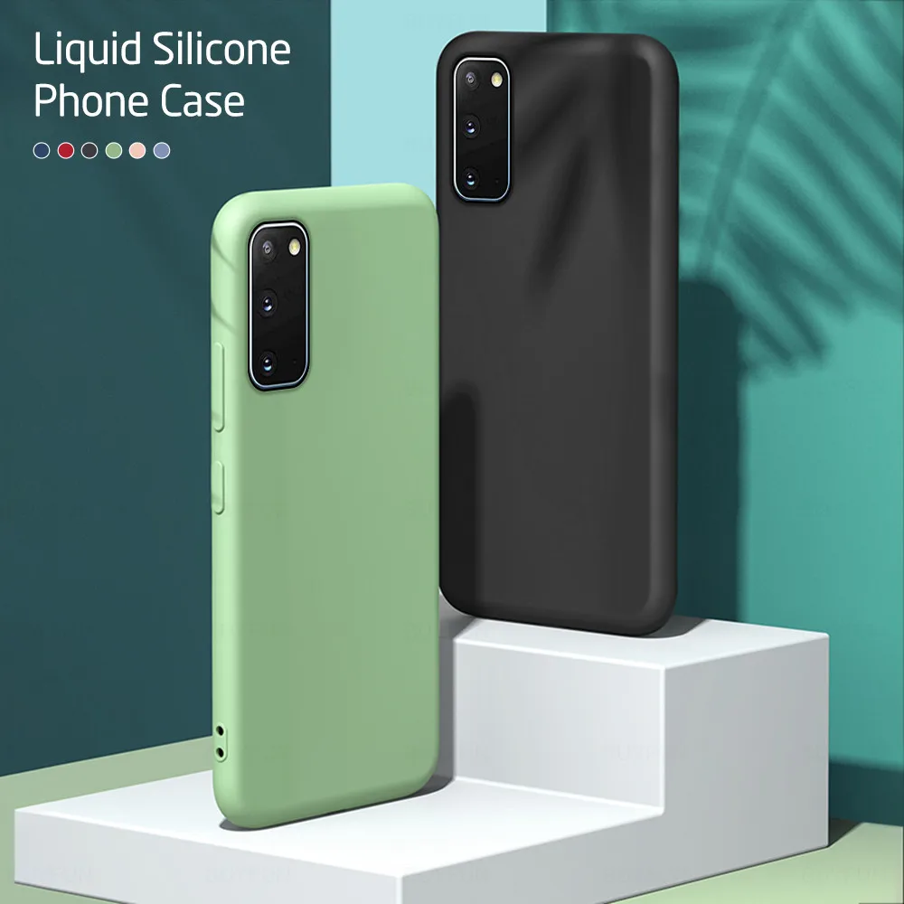 Silicone Phone Case For Samsung Galaxy S20 Fe 5g Candy Colour_voghion.com
