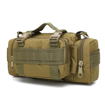 

Men belt bag mountaineering shoulder bag camouflage outdoor sports cycling multi function tactical package travel bag pocket new