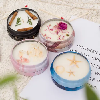 

2020 Hotsale Aromatherapy Candle Flower Candle Scented Candles Smokeless Lighting Multicolor Simple High Quality