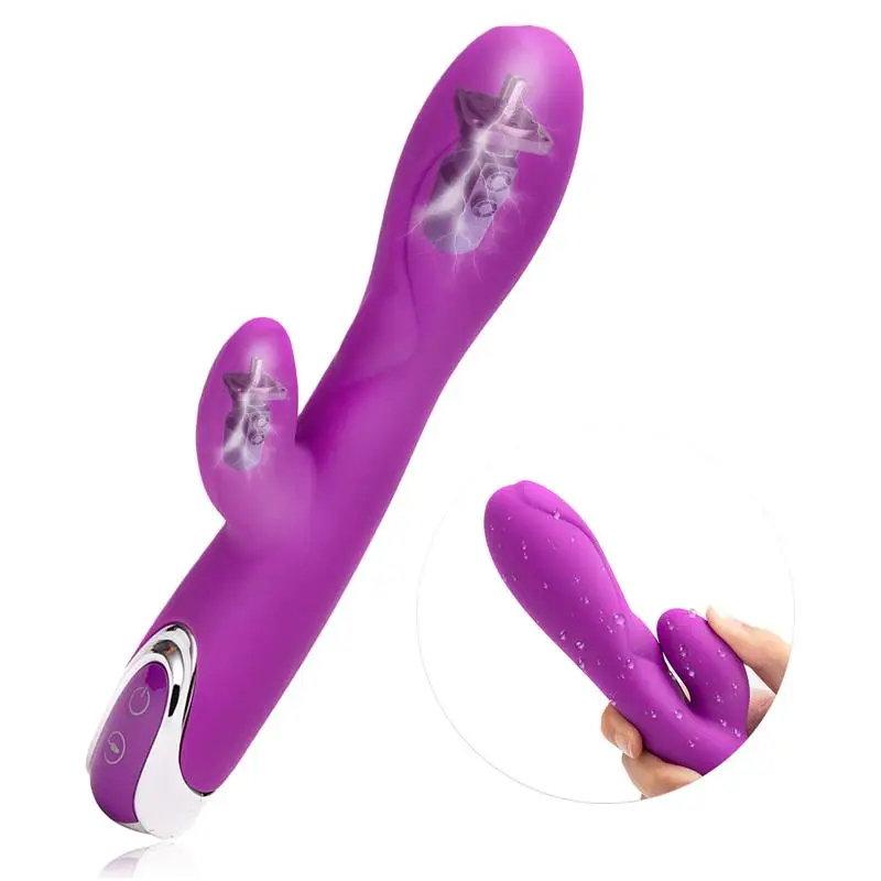 Водонепроницаемый перезаряжаемый массажер в форме кролика с 9 мощными режимами