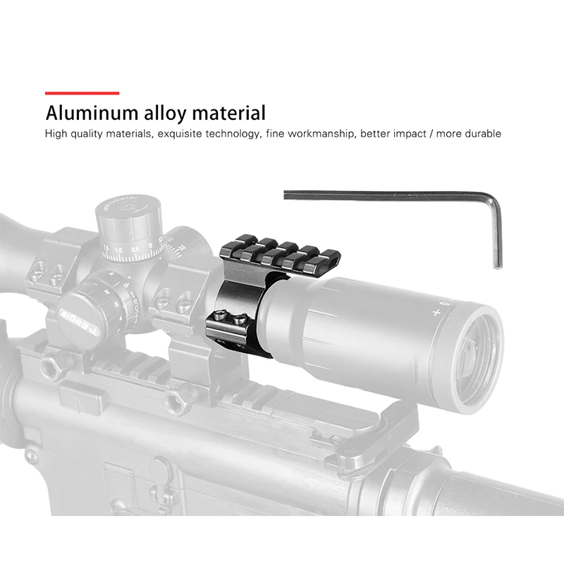 Hunting Barrel Mount 25.4mm 30mm Ring Adapter 20mm Weaver Picatinny Rail Rifle Pistol Airsoft Gun Base Install Scope | Спорт и