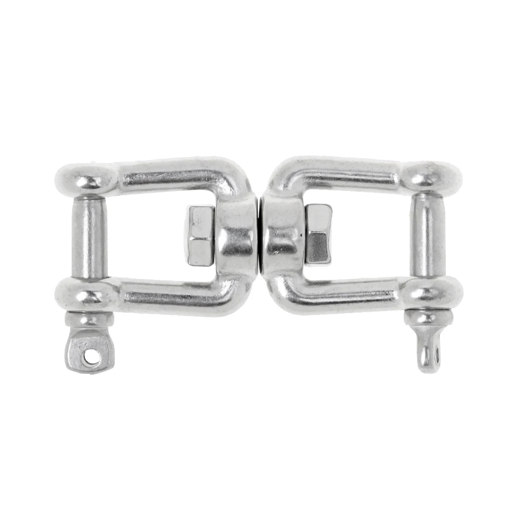 304 Marine Grade Stainless Steel Chain Anchor Swivel Jaw - Jaw Silver M5 M6