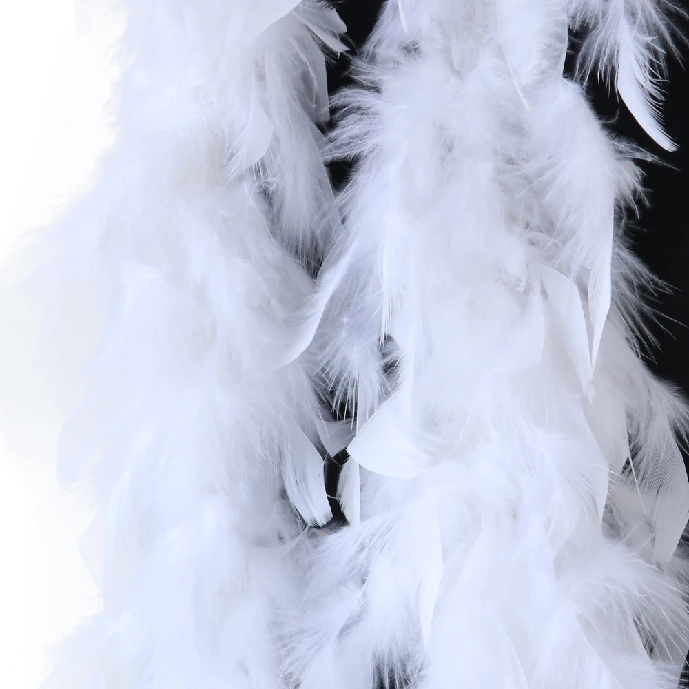 Acheter Châle écharpe dinde Chandelle décoration de noël ruban guirlande  habiller Costume blanc plume Boa