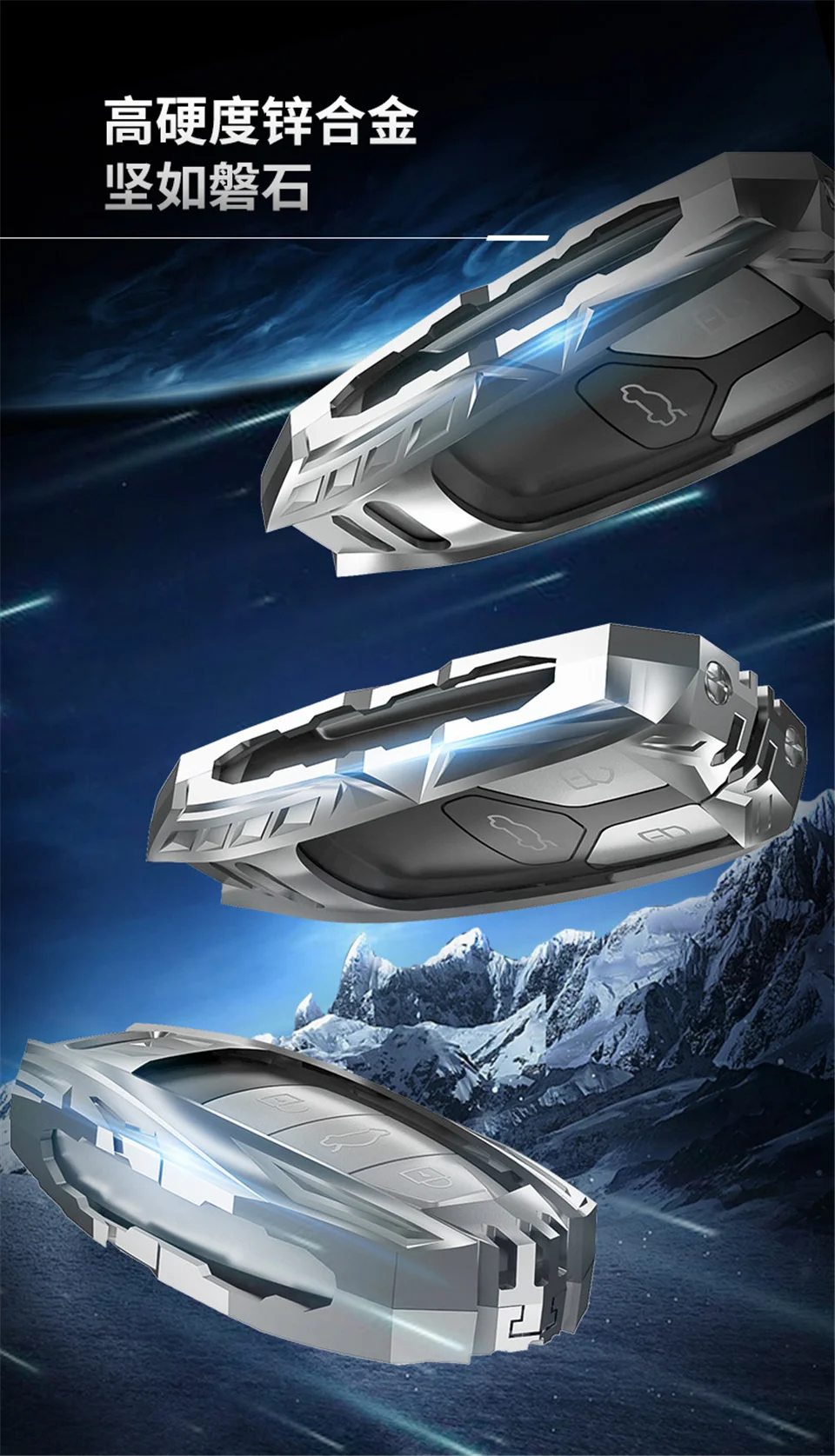 Custodia/cover per Chiave/telecomando per Audi a1 a3 8v a4 b9 a5 a6 c8 q3 q5 q7 tt accessori Car-Styling Auto Holder Shell portachiavi - H413c45709cef4d72ab8a809a11323ad1e