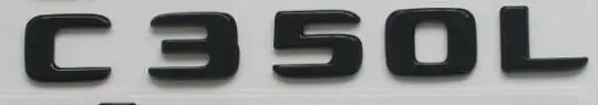 Блестящие черные эмблемы для Mercedes Benz W205 Coupe C43 C63 AMG C300 C220 C350 C200 - Цвет: Gloss Black C350L