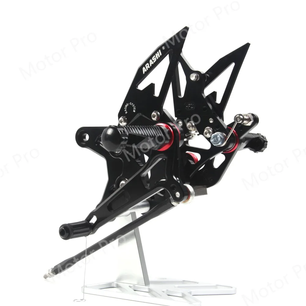 Регулируемые подножки для KAWASAKI NINJA ZX6R 2009- Аксессуары для мотоциклов подножка Rearset педаль ZX-6R ZX636 ZX 636 2013