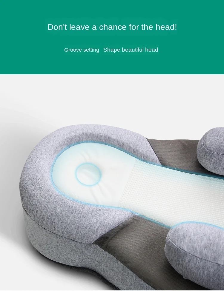 Baby Pillow Newborn Sleeping Support Pillow Concave Soft Cartoon Toddler Cushion Prevent Flat Head Baby Pillows Reflux Bed