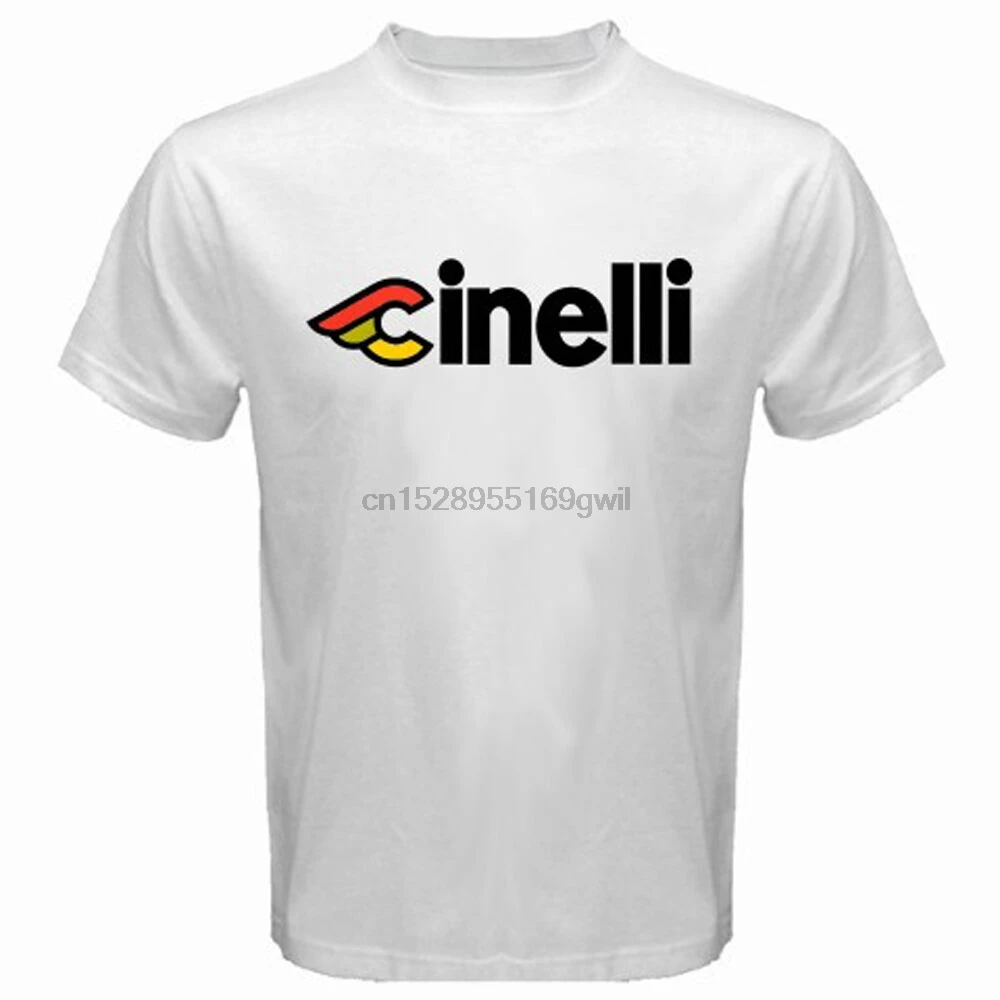 Новый Cinelli велосипед логотип мужская Белая Футболка размер S до 3XL|Футболки| |