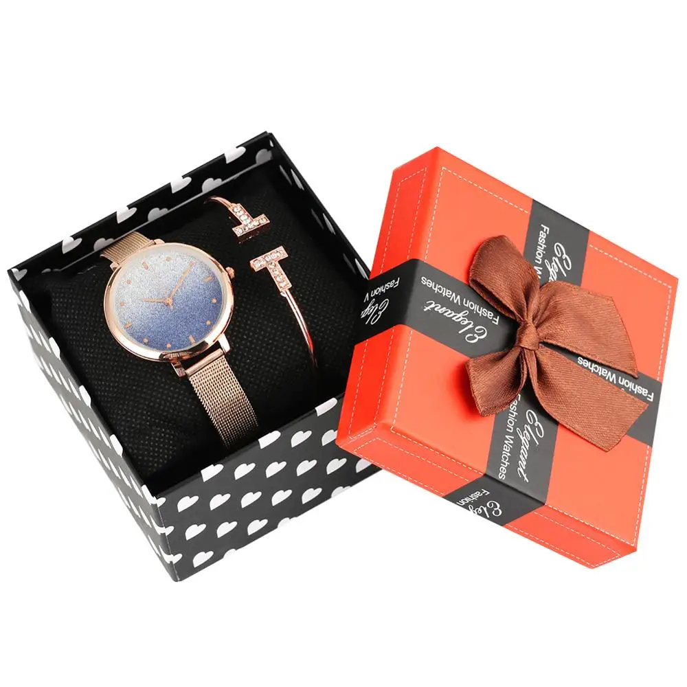 font b Women s b font Watch Bracelet Gift font b Set b font Stainless