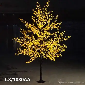 

864 LEDs 6 feet 1.8M height LED cherry tree LED Christmas tree lights waterproof 110 220VAC white outdoor