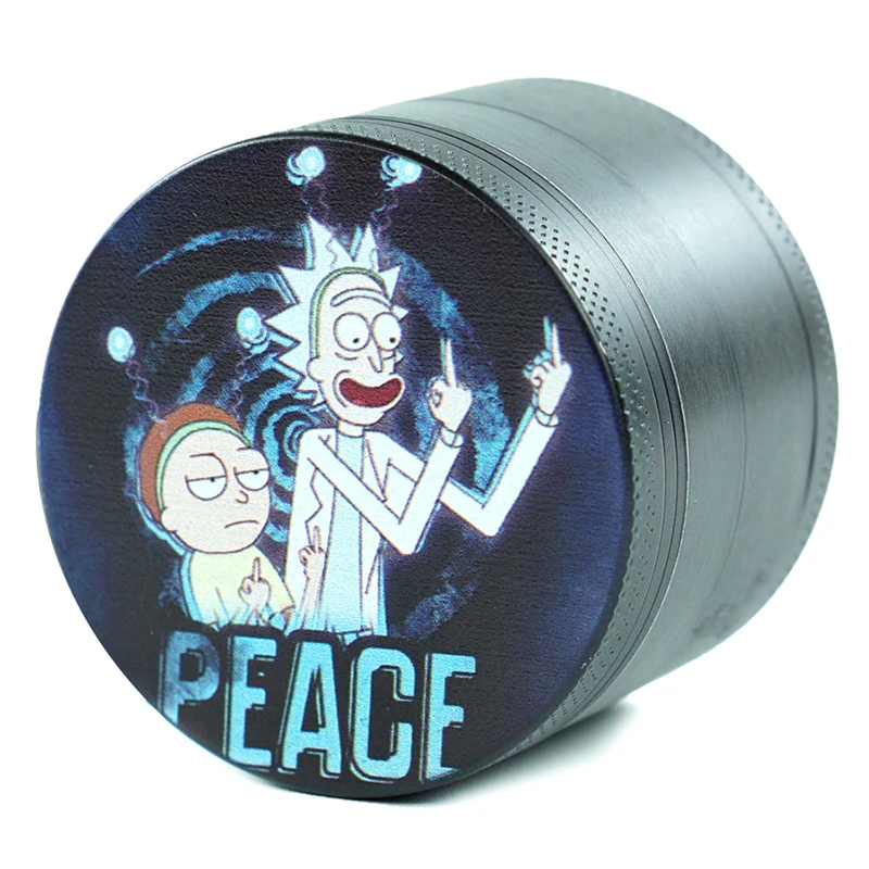 4 слоя чип черный анимационных персонажей Стиль измельчитель табака курительная