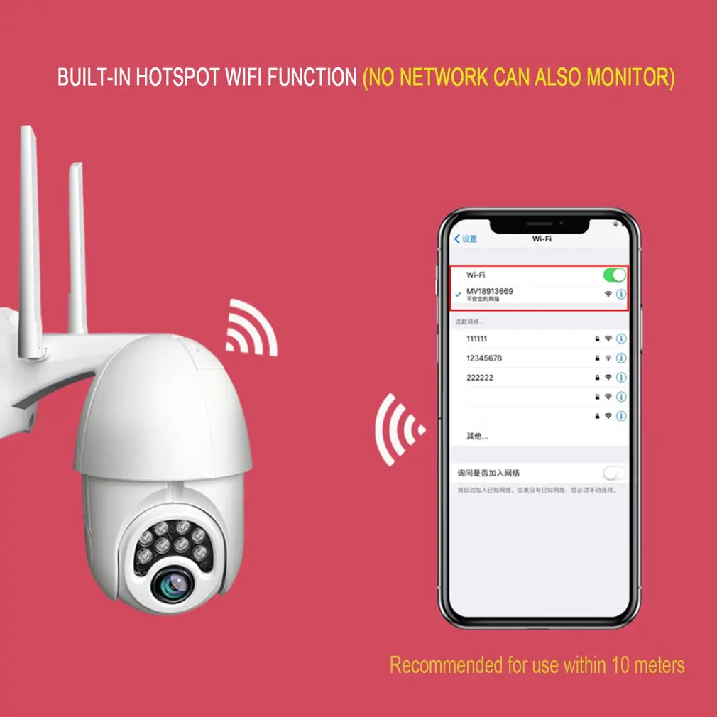 WiFi IP камера Full HD 1080 P/720 P Беспроводная Проводная PTZ наружная скоростная купольная CCTV камера безопасности Поддержка двухстороннее аудио приложение ICSee