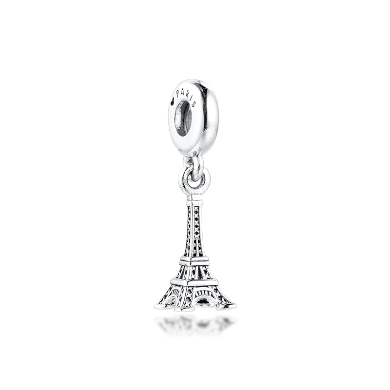 CKK Fit оригинальный браслет Pandora 925 Стерлинговое Серебро Парижская Эйфелева башня