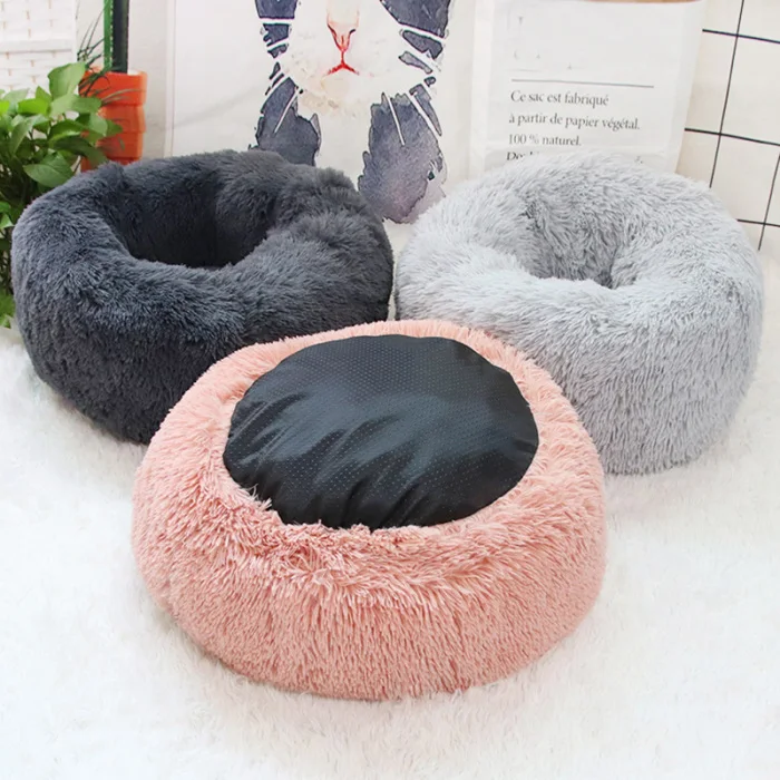 Pet плюшевый пончик Cuddler кошки кровать теплый мягкий утолщенный коврик для собак и щенков Подушка TT-best