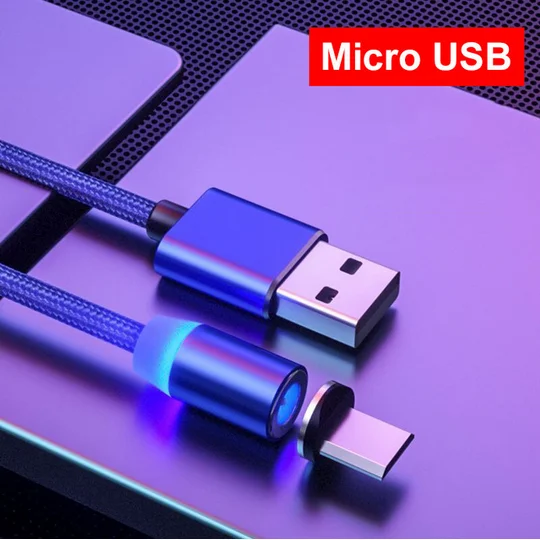 for micro blue Магнитный кабель Олаф 1 м, Micro usb кабель для samsung S9 S10, usb type-C кабель для iPhone X 8 7 11 Pro, USB C, Магнитный зарядный кабель - Цвет: for micro blue
