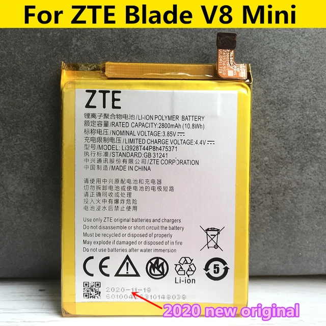 Original New Li3928t44p8h For Zte Blade V8 Mini V8mini Bv0850 V0850 Battery 2800mah Mobile Phone Batteries Aliexpress