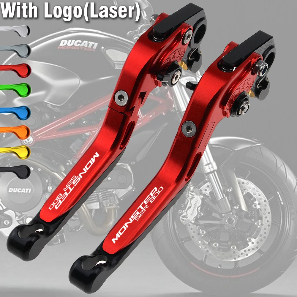 Для DUCATI MONSTER S2R 800 2005 2006 2007 рычаги тормоза мотоцикла регулируемые Складные Выдвижные аксессуары для рычагов запчасти