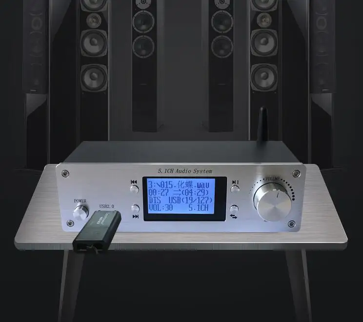 DTS U 디스크 RH-699X 프로 버전용 무손실 플레이어, 4K 5.1 오디오 디코더, 블루투스 5.0 DAC