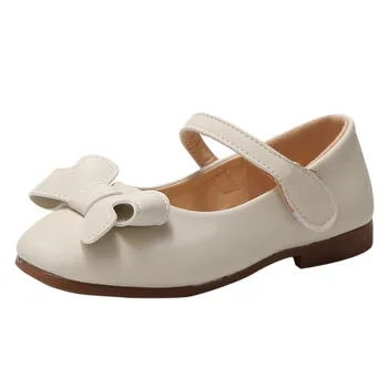 

Children Kids Baby Girls Solid Bowknot Shallow Single Princess Casual Shoes kids shoes children детская обувь для девочек#G30