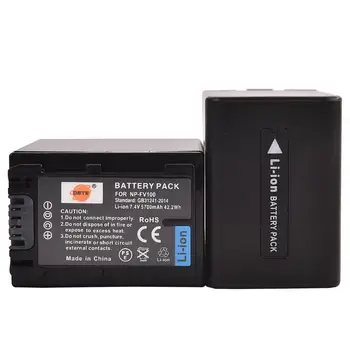 

DSTE Replacement for 2x NP-FV100 Li-ion Battery Compatible Sony DCR-SR88 SX83 SX85 CX220 CX290 CX300 CX350V CX360V CX610E