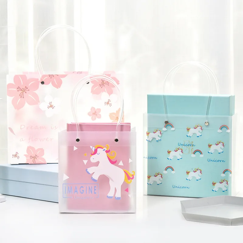 Подарочная сумка мультфильм хипстер подарочные сумки для конфет Подарочная Коробка прямоугольная Топ-класс Фламинго сумка