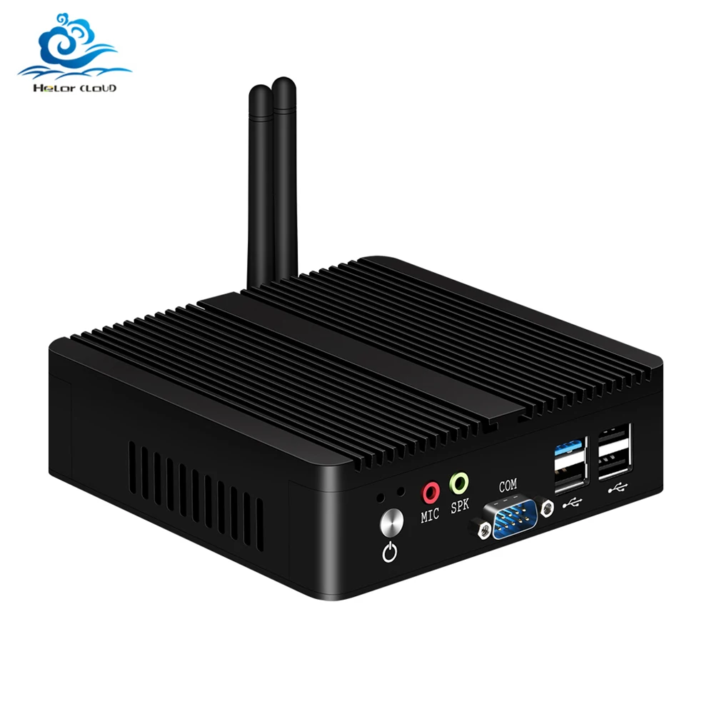 Сервер Pfsense Router брандмауэр мини ПК безвентиляторный двойной Nics 2 * COM Pentium J2900 Wifi HDMI