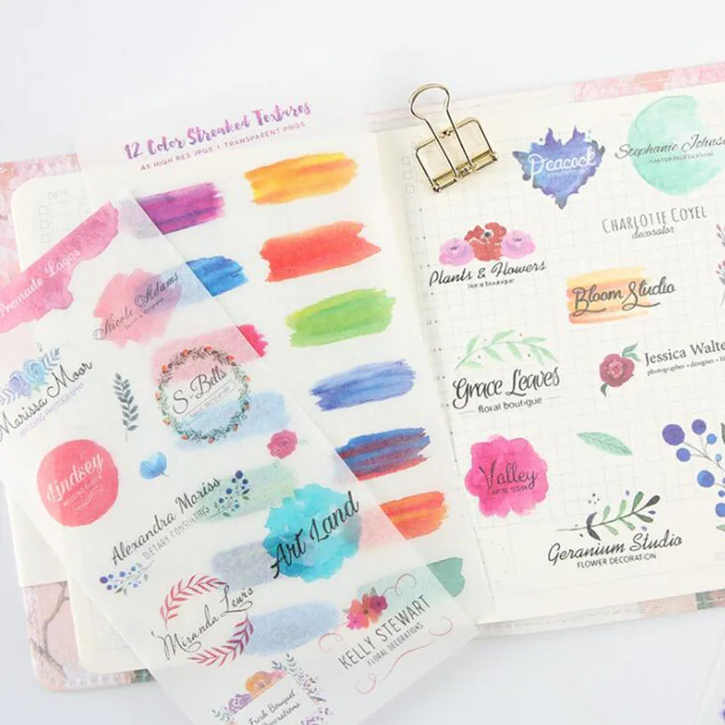 6 шт./пакет оригинальные с сердцем водонепроницаемые наклейки художественные для