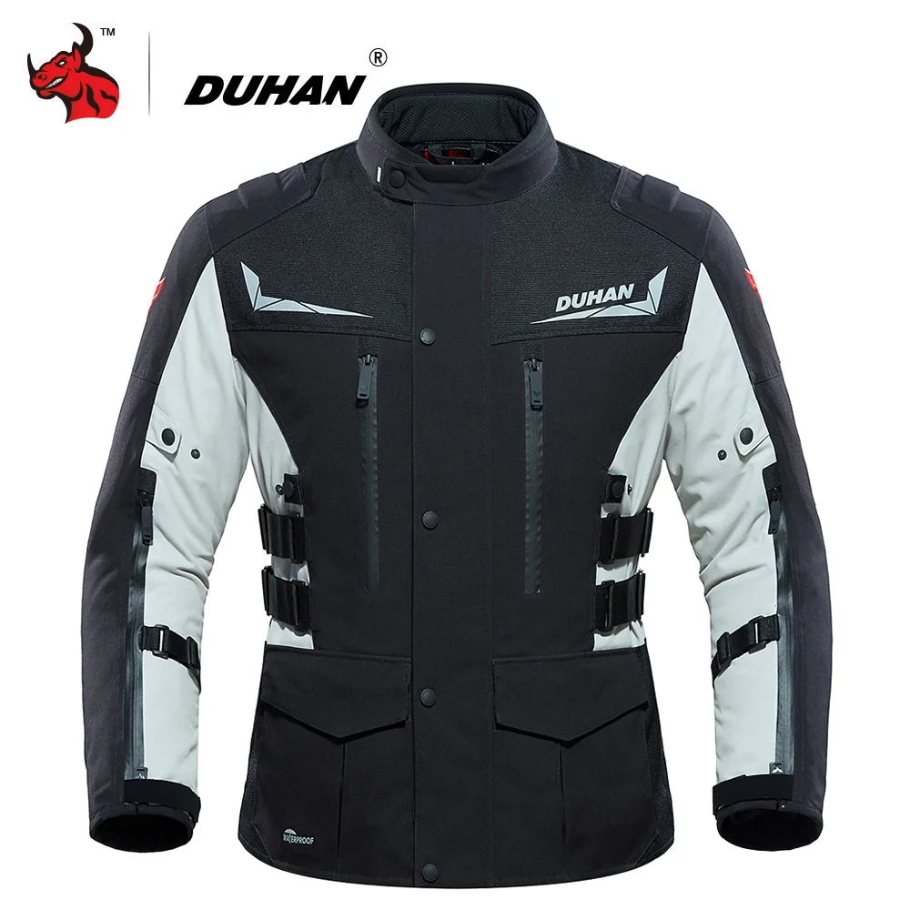 

DUHAN Motorcycle Jacket Men Winter USB Infrared Heating Jackets Windproof Waterproof Electric Thermal Clothing Chaqueta Moto