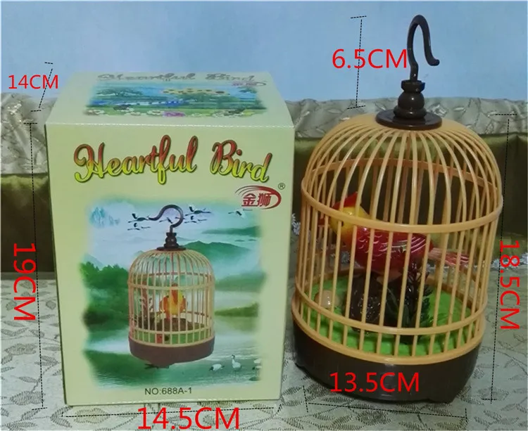 Electric CHILDREN'S Toy Birds Birdcage Will Call Talking Moving Electric Toys Educational Fun Model Bird