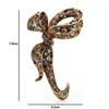 Wuli&baby Vintage Bowknot Brooches For Women Multicolor Rhinestone Flower Party Office Brooches Pins ► Photo 2/3