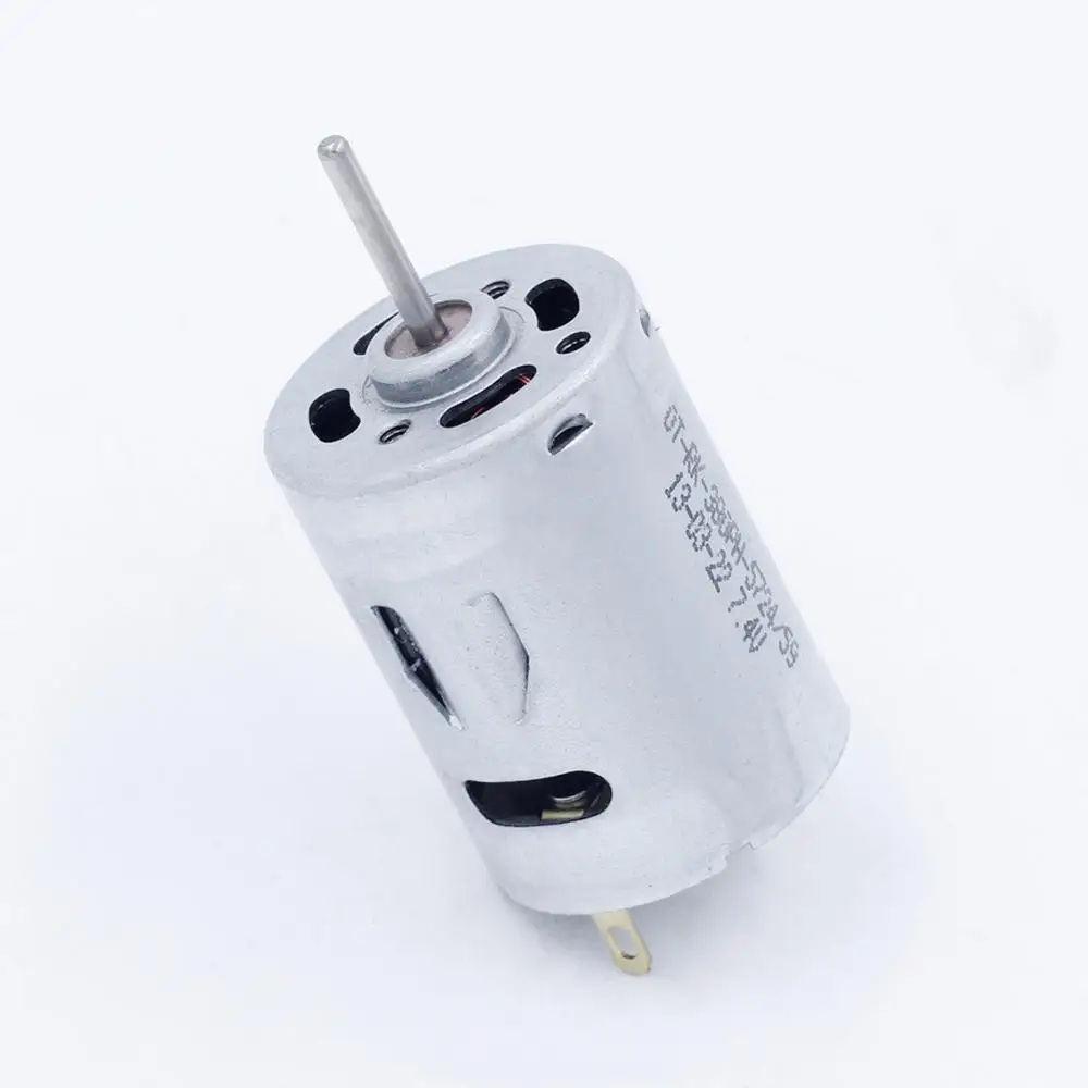 DC 3 7-8V RK380PH большим крутящим моментом микро мощный магнитный двигатель угольные