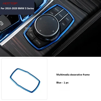 

For 2018-2020 BMW 5 Series 6GT X3 X4 G01 G02 G32 G30 Stainless Interior Center Multimedia Button Frame Trim