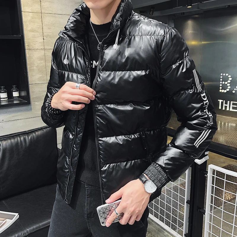 Новая зимняя Молодежная мужская трендовая однотонная яркая мужская одежда на молнии с карманом Inverno Masculino