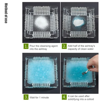 

30 Bags Ashtray Cleaner Ash Remover Smoke Smell Odor Elimination Air Freshener Room Quickly Eliminate Smoke Cleaning Detergent