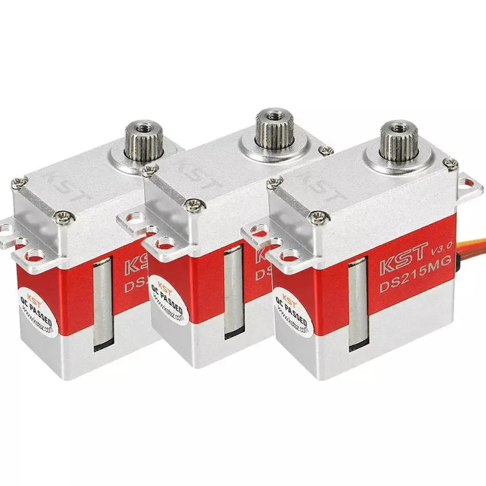

3PCS For KST DS215MG V3.0 Metal Gear Servo Mini Digital Coreless Servo 2 Ball Bearing Servo For 450 380 480 500 RC Helicopter