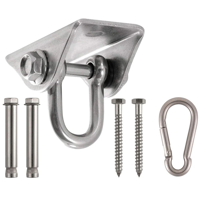 

Hammock Swing Chair Hook Stainless Steel Hammock Fixed Accessories Swing Fixed Disk Rotatable Hanging Kit for Indoor Outdoor