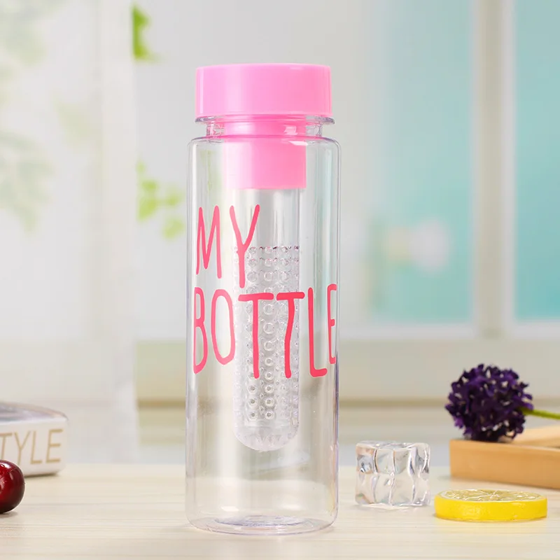 Стиль, пластиковая чашка MY Bottle, Ароматизированная чайная чашка с фруктами, рекламные подарки, чашка с логотипом на заказ, поколение жира - Цвет: Красный