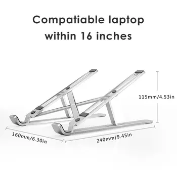 

Laptop Stand Aluminum Alloy Folding Tablet Stand Laptop Stand Notebook Stand Aluminum Alloy Adjustable Stand