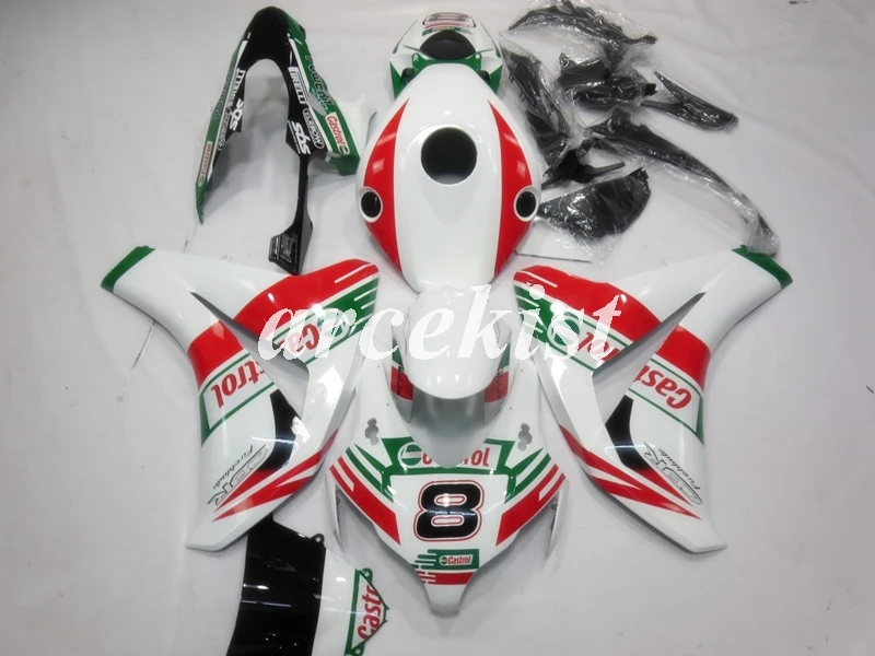 Литьевая Форма ABS мотоцикл обтекатель комплект Подходит для Honda CBR1000RR 08 09 10 11 2008 2009 2010 2011 тела набор на заказ красный зеленый