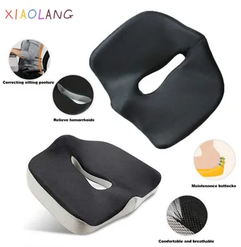 

Health Max Coccyx Orthopedic Memory Foam Seat Cushion - Best for Relief of Back Pain, Tailbone Pain and Sciatica - Medical