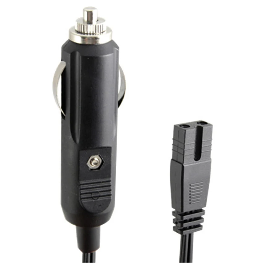 Black 1.8M Car refrigerator power cord extension cord universal 12V 24V DC heating / cooling box cigarette lighter power cable