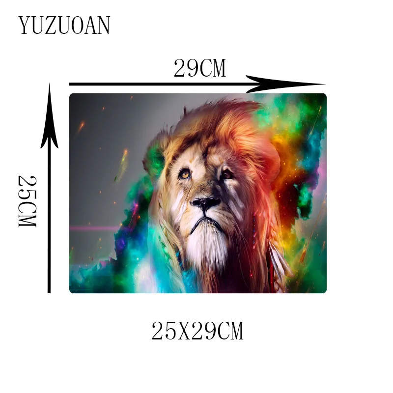 XGZ Anime Cartoon Lion Large Mouse Pad Laptop Gamer  Mat Speed Keyboard  for Lol Csgo Dota 2 Xxl