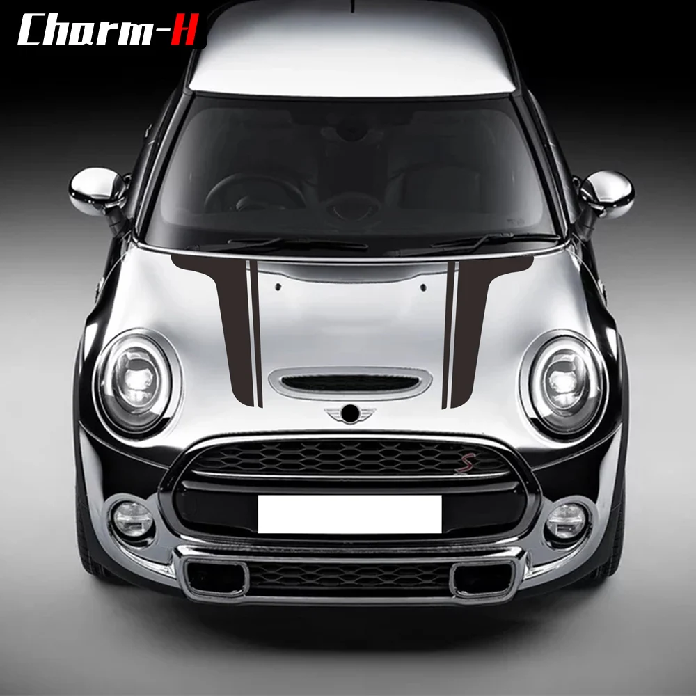 Car Styling Hood Decal Bonnet Stripe Vinyl Stickers for Mini Cooper Countryman Clubman Paceman Coupe R60 R56 R57 F55 F56 F60 R55